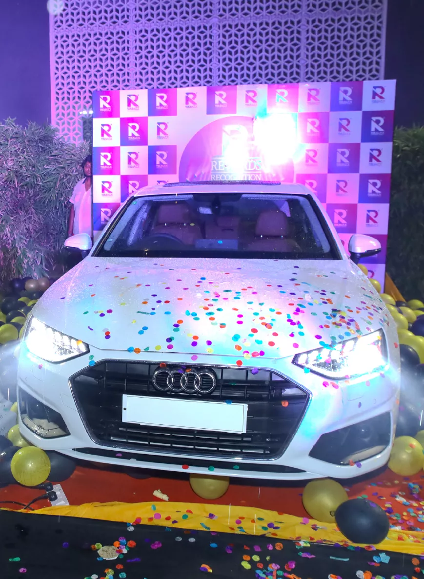 Celebrating an Audi car handover